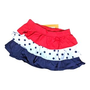 Gymboree Girls 2T Red/White/Blue Polka Dot Skirt w/ Diaper Cover
